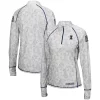 Women's Colosseum White Illinois Fighting Illini OHT Military Appreciation Officer Arctic Camo 1/4-Zip Jacket