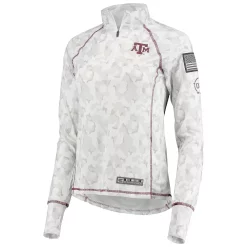 Women's Colosseum White Texas A&M Aggies OHT Military Appreciation Officer Arctic Camo 1/4-Zip Jacket 8 Women's Colosseum White Texas A&M Aggies OHT Military Appreciation Officer Arctic Camo 1/4-Zip Jacket -Tennessee Titans Gear shop 5374045 ALT2
