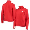 Women's Gameday Couture Scarlet Nebraska Huskers Embossed Quarter-Zip Jacket 2 Women's Gameday Couture Scarlet Nebraska Huskers Embossed Quarter-Zip Jacket -Tennessee Titans Gear shop 5375162
