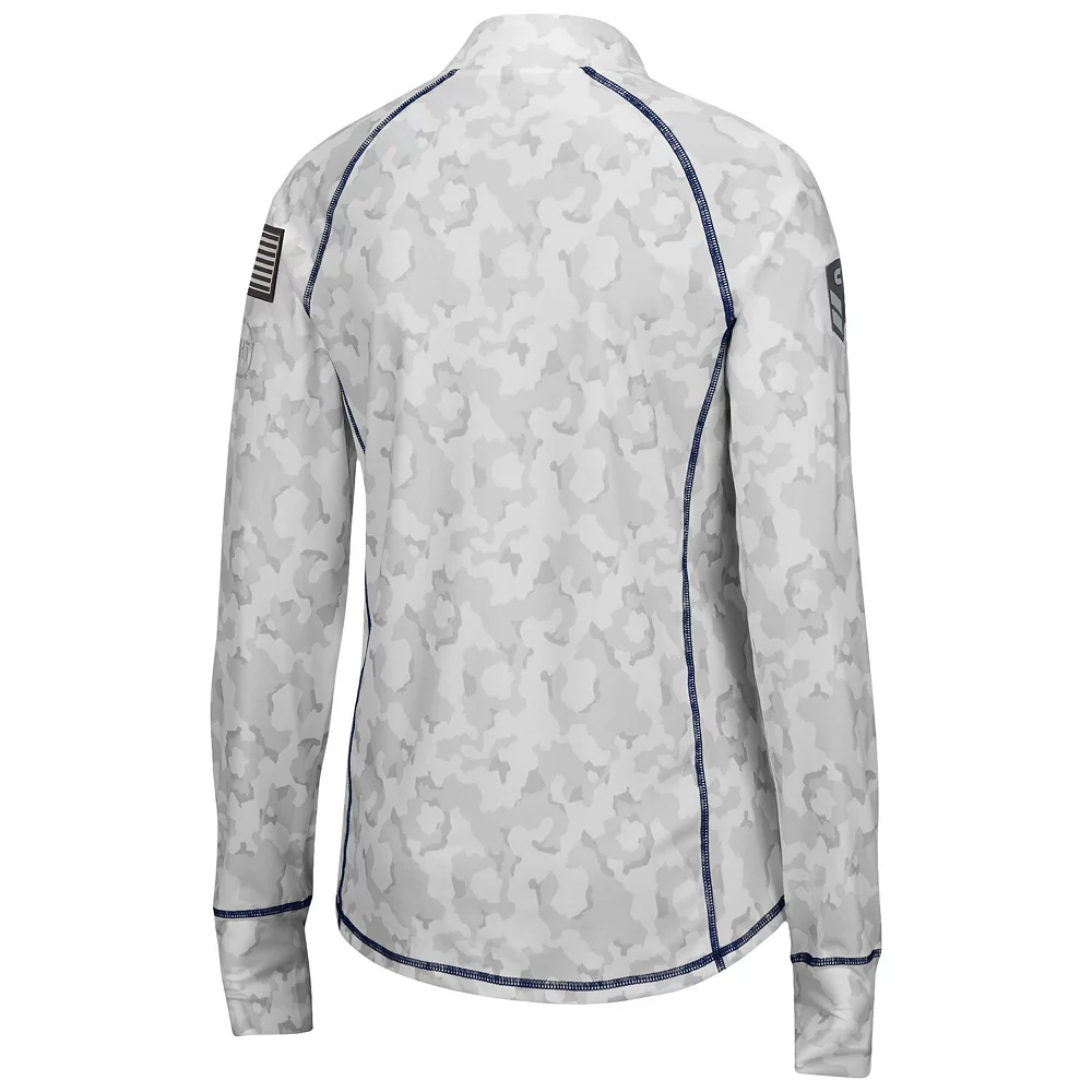 Women's Colosseum White Auburn Tigers OHT Military Appreciation Officer Arctic Camo 1/4-Zip Jacket 6 Women's Colosseum White Auburn Tigers OHT Military Appreciation Officer Arctic Camo 1/4-Zip Jacket - Image 4