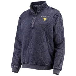 Women's Gameday Couture Navy West Virginia Mountaineers Unstoppable Chic Quilted Quarter-Zip Jacket 7 Women's Gameday Couture Navy West Virginia Mountaineers Unstoppable Chic Quilted Quarter-Zip Jacket -Tennessee Titans Gear shop 5378547 ALT2