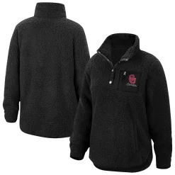 Women's Top of the World Black Oklahoma Sooners Sierra Sherpa Quarter-Snap Jacket 6 Women's Top of the World Black Oklahoma Sooners Sierra Sherpa Quarter-Snap Jacket -Tennessee Titans Gear shop 5378610 ALT