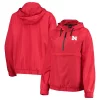 Women's Colosseum Scarlet Nebraska Huskers Doodling Packable Anorak Half-Zip Hoodie Jacket 2 Women's Colosseum Scarlet Nebraska Huskers Doodling Packable Anorak Half-Zip Hoodie Jacket -Tennessee Titans Gear shop 5384914