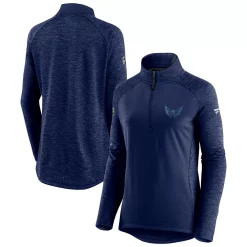 Women's Fanatics Branded Navy/Heathered Navy Washington Capitals Authentic Pro Travel & Training Raglan Quarter-Zip Jacket 6 Women's Fanatics Branded Navy/Heathered Navy Washington Capitals Authentic Pro Travel & Training Raglan Quarter-Zip Jacket -Tennessee Titans Gear shop 5387052 ALT