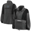 Women's WEAR by Erin Andrews Charcoal Dallas Cowboys Popover Packable Half-Zip Jacket 1 Women's WEAR by Erin Andrews Charcoal Dallas Cowboys Popover Packable Half-Zip Jacket -Tennessee Titans Gear shop 5409482