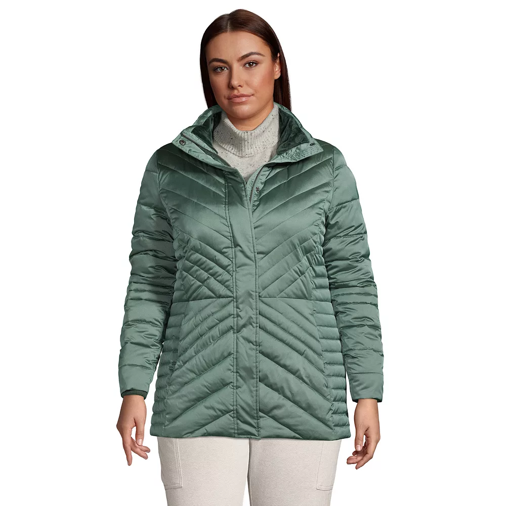 Plus Size Lands' End Insulated Plush Jacket 5 Plus Size Lands' End Insulated Plush Jacket - Image 3