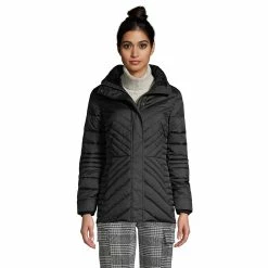 Alternative view of Petite Lands' End Insulated Plush Jacket