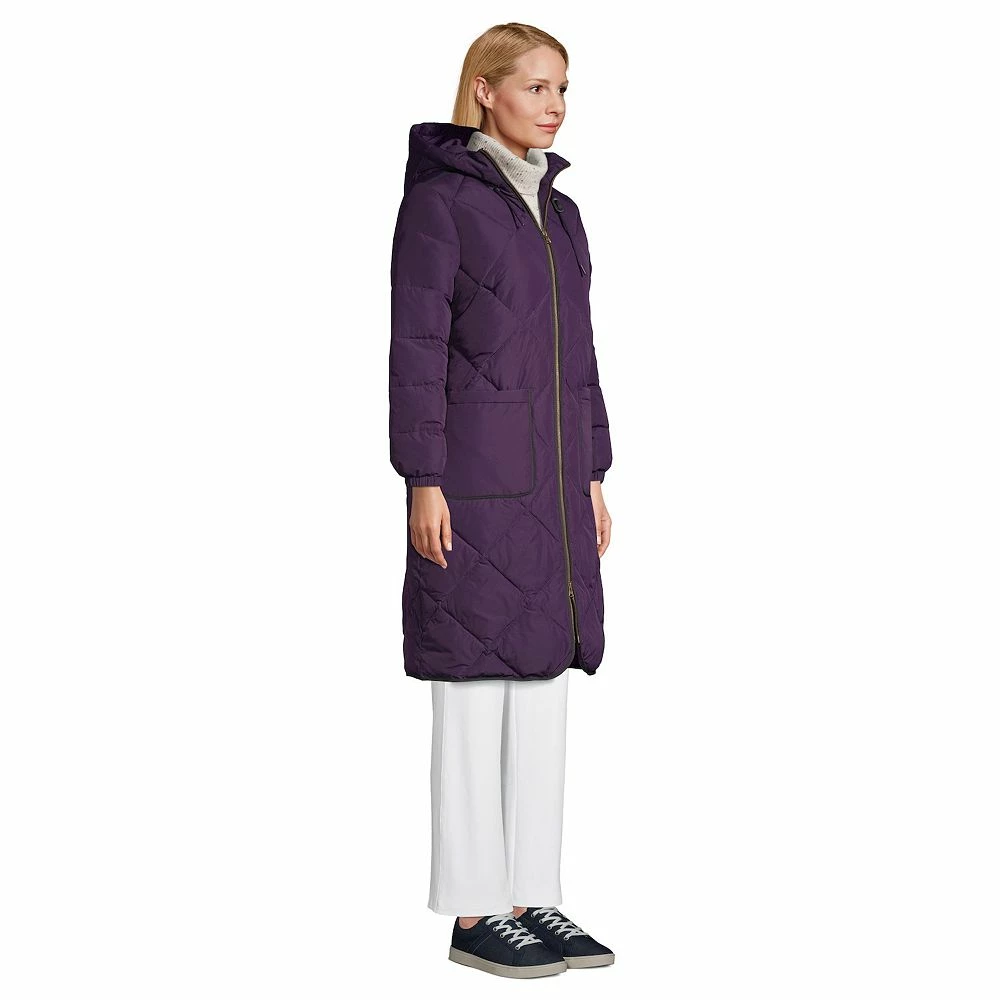 Petite Lands' End Insulated Quilted Thermoplume Maxi Coat 7 Petite Lands' End Insulated Quilted Thermoplume Maxi Coat - Image 5