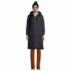 Petite Lands' End Insulated Quilted Thermoplume Maxi Coat 9 Petite Lands' End Insulated Quilted Thermoplume Maxi Coat -Tennessee Titans Gear shop 5471302 Black