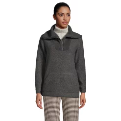 Alternative view of Petite Lands' End Cozy Teddy-Bear Fleece Sweatshirt