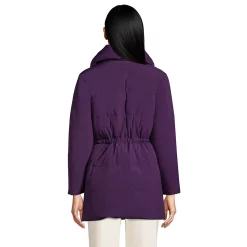 Alternative view of Petite Lands' End Quilted Stretch Down Wrap Coat