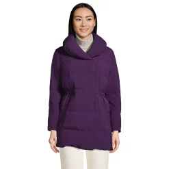 Petite Lands' End Quilted Stretch Down Wrap Coat