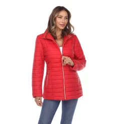 Women's White Mark Puffer Coat
