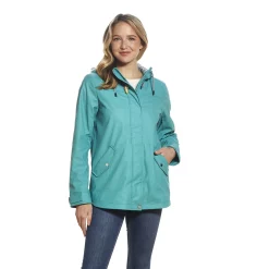 Alternative view of Women's Weathercast Hooded Rain Coat