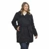 Plus Size Weathercast Hooded Trench Coat 1 Plus Size Weathercast Hooded Trench Coat -Tennessee Titans Gear shop 5544329 Black