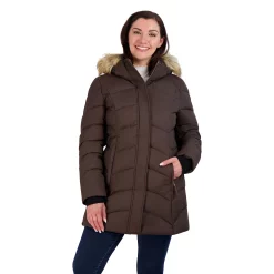 Women's ZeroXposur Freya Faux-Fur Hood Quilted Walker Coat