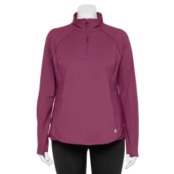 Plus Size Tek Gear® Quarter-Zip Performance Jacket -Tennessee Titans Gear shop 5567949 Night Sangria
