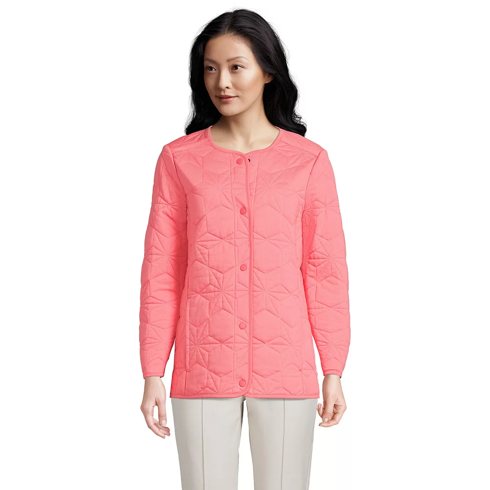 Women's Lands' End Insulated Cotton Long Jacket 6 Women's Lands' End Insulated Cotton Long Jacket - Image 4