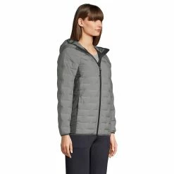 Women's Lands' End Hooded Insulated Down Jacket 13 Women's Lands' End Hooded Insulated Down Jacket -Tennessee Titans Gear shop 5581279 ALT2