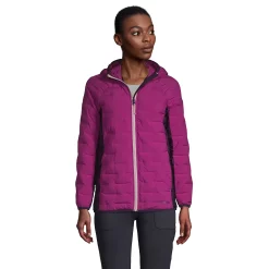Women's Lands' End Hooded Insulated Down Jacket 9 Women's Lands' End Hooded Insulated Down Jacket -Tennessee Titans Gear shop 5581279 Violet Rose