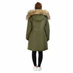 Juniors' madden girl Faux-Fur Hood Long Parka 11 Juniors' madden girl Faux-Fur Hood Long Parka -Tennessee Titans Gear shop 5584564 ALT