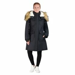 Alternative view of Juniors' madden girl Faux-Fur Hood Long Parka