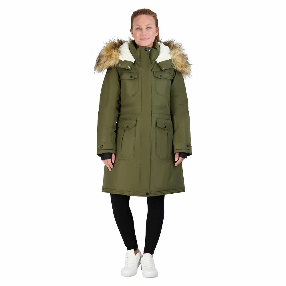 Juniors' madden girl Faux-Fur Hood Long Parka 5 Juniors' madden girl Faux-Fur Hood Long Parka - Image 3