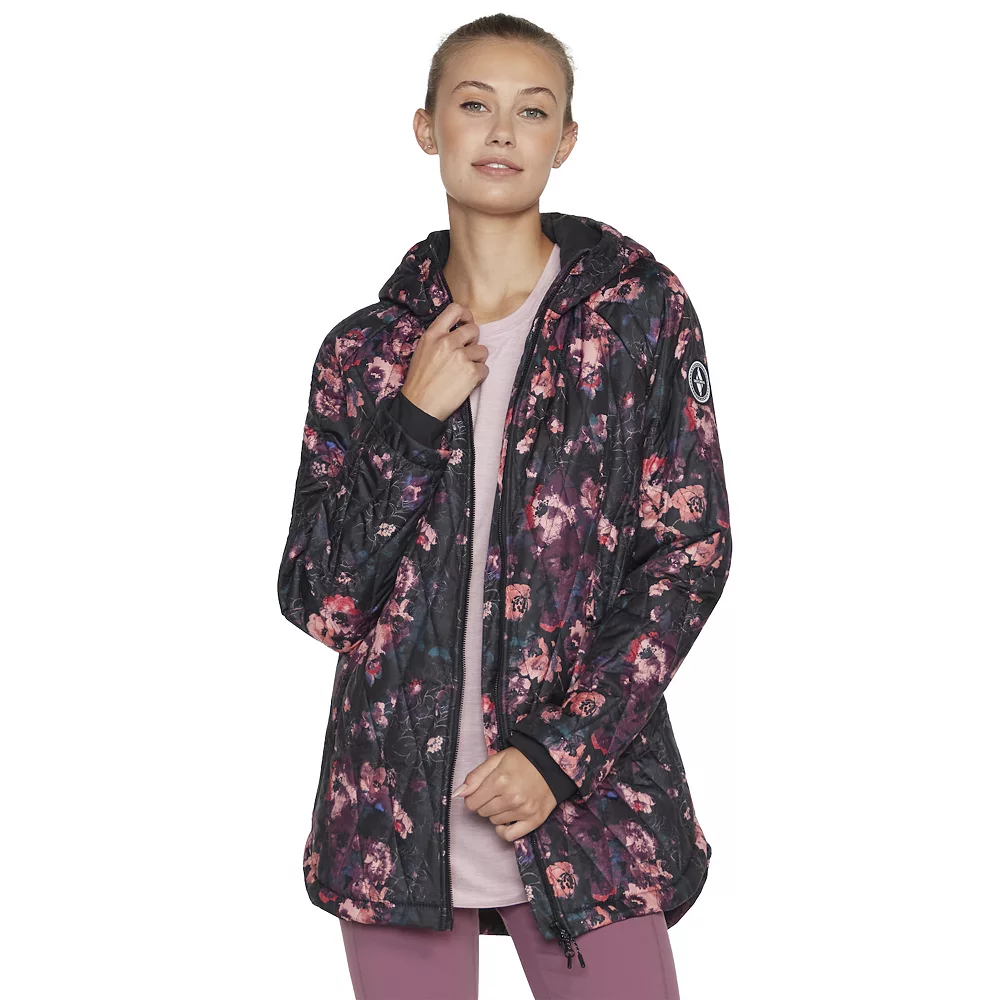 Women's Skechers GO WALK Wear™ Floral Quilted Jacket 3 Women's Skechers GO WALK Wear™ Floral Quilted Jacket
