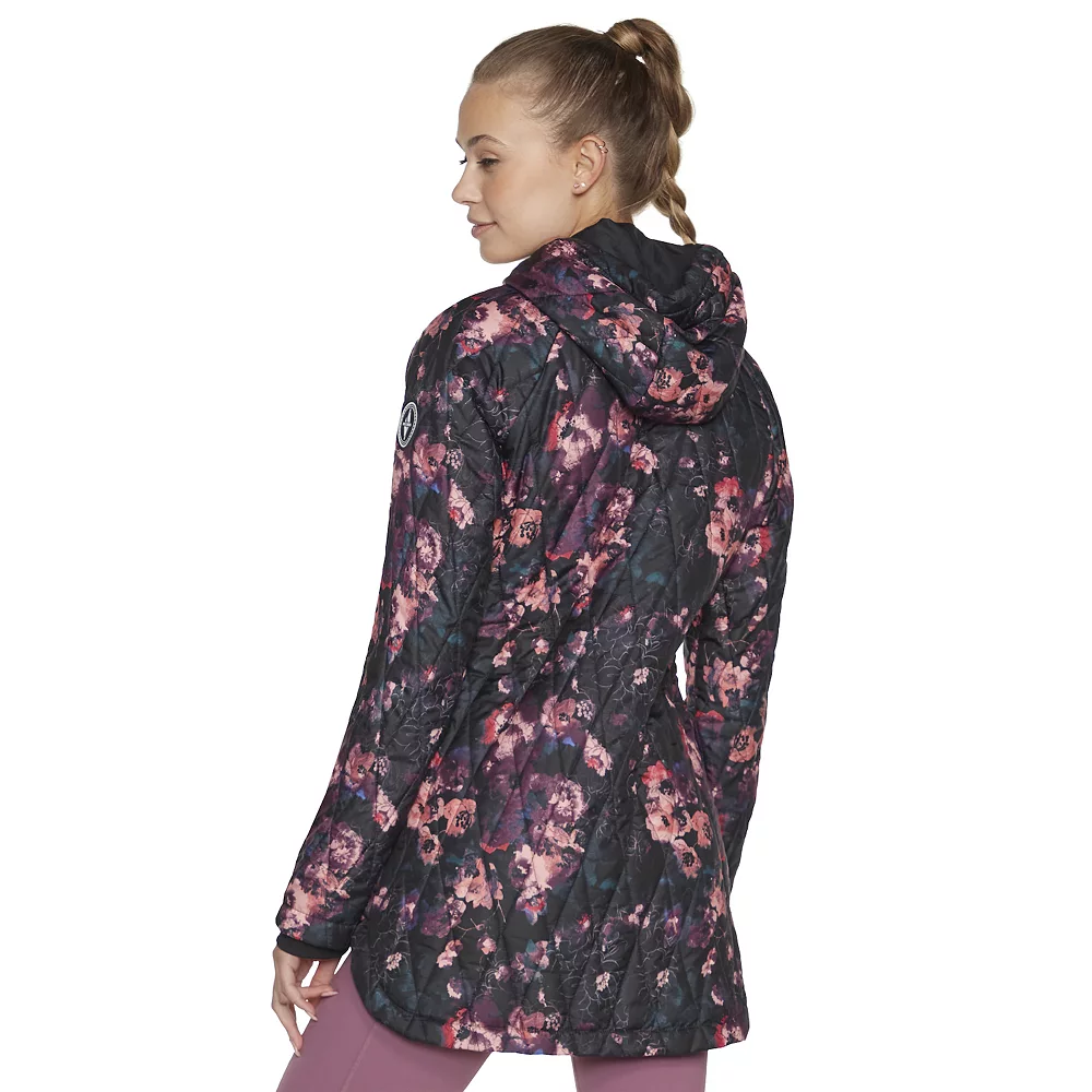 Women's Skechers GO WALK Wear™ Floral Quilted Jacket 4 Women's Skechers GO WALK Wear™ Floral Quilted Jacket - Image 2