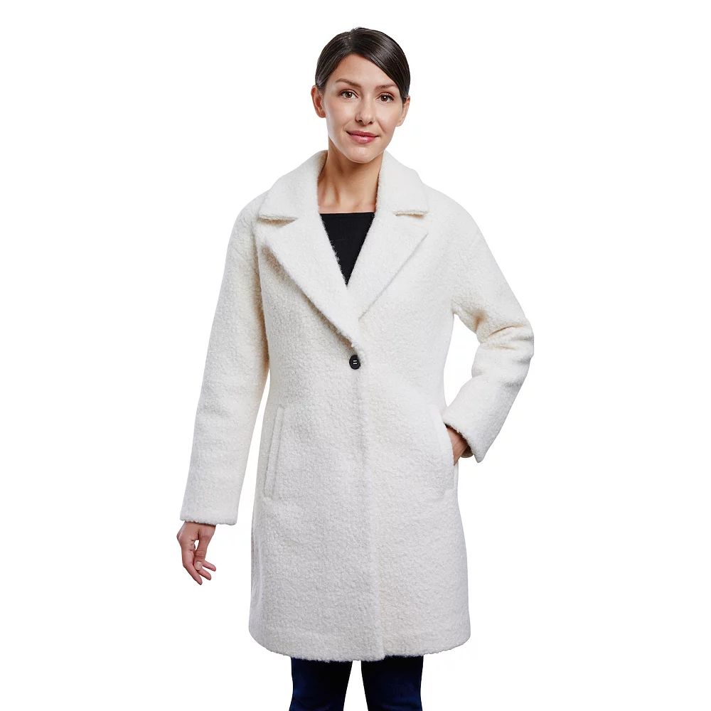 Women's London Fog Faux-Wool Peacoat 5 Women's London Fog Faux-Wool Peacoat - Image 3