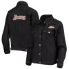 Women's The Wild Collective Black Los Angeles Lakers Patch Denim Button-Up Jacket 2 Women's The Wild Collective Black Los Angeles Lakers Patch Denim Button-Up Jacket -Tennessee Titans Gear shop 5607321