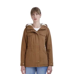 Juniors' Sebby Sherpa-Lined Twill Anorak Jacket -Tennessee Titans Gear shop 5623664 Tobacco