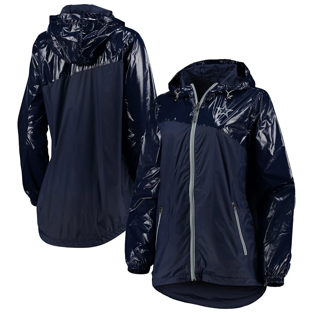 Women's G-III 4Her by Carl Banks Navy Dallas Cowboys Double-Coverage Full-Zip Hoodie Jacket 4 Women's G-III 4Her by Carl Banks Navy Dallas Cowboys Double-Coverage Full-Zip Hoodie Jacket - Image 2