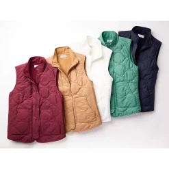 Women's Croft & Barrow® Quilted Vest -Tennessee Titans Gear shop 5634524 ALT2