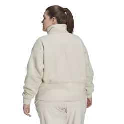 Alternative view of Plus Size adidas Holiday Fleece Jacket