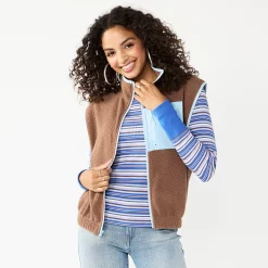 Juniors' SO® Sherpa Vest -Tennessee Titans Gear shop 5675921 Heirloom Brown
