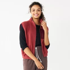 Juniors' SO® Sherpa Vest -Tennessee Titans Gear shop 5675921 Velvet Mauve
