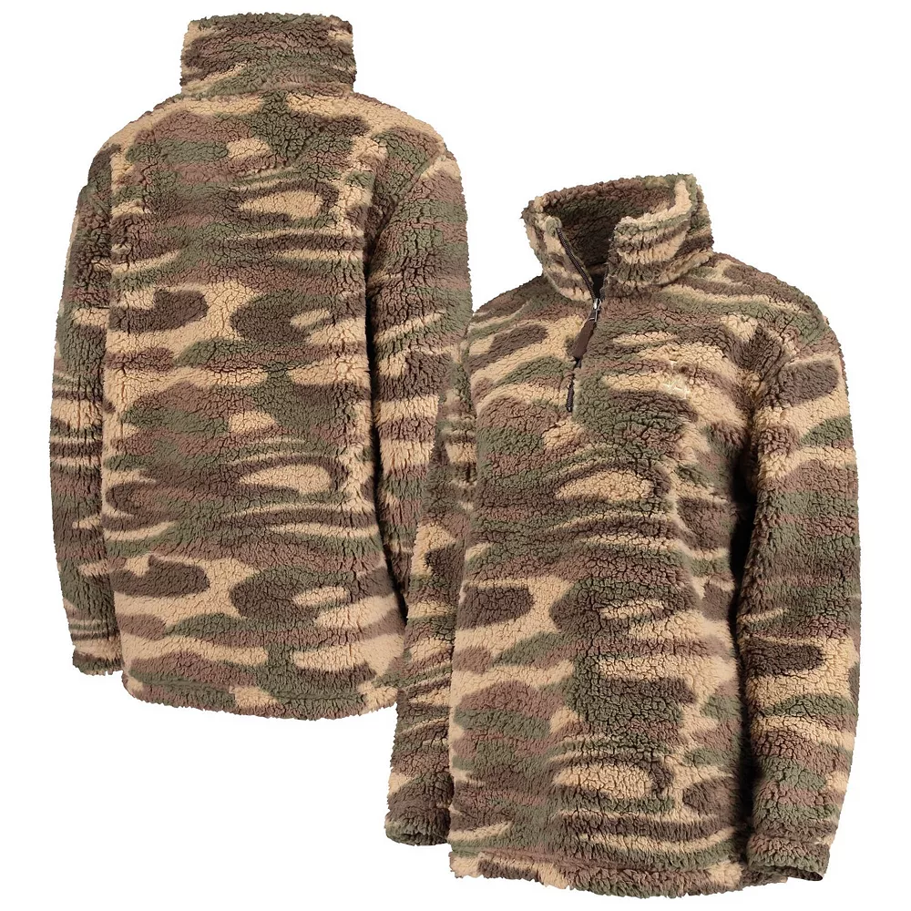 Women's G-III 4Her by Carl Banks Camo Los Angeles Dodgers Sherpa Quarter-Zip Jacket 4 Women's G-III 4Her by Carl Banks Camo Los Angeles Dodgers Sherpa Quarter-Zip Jacket - Image 2