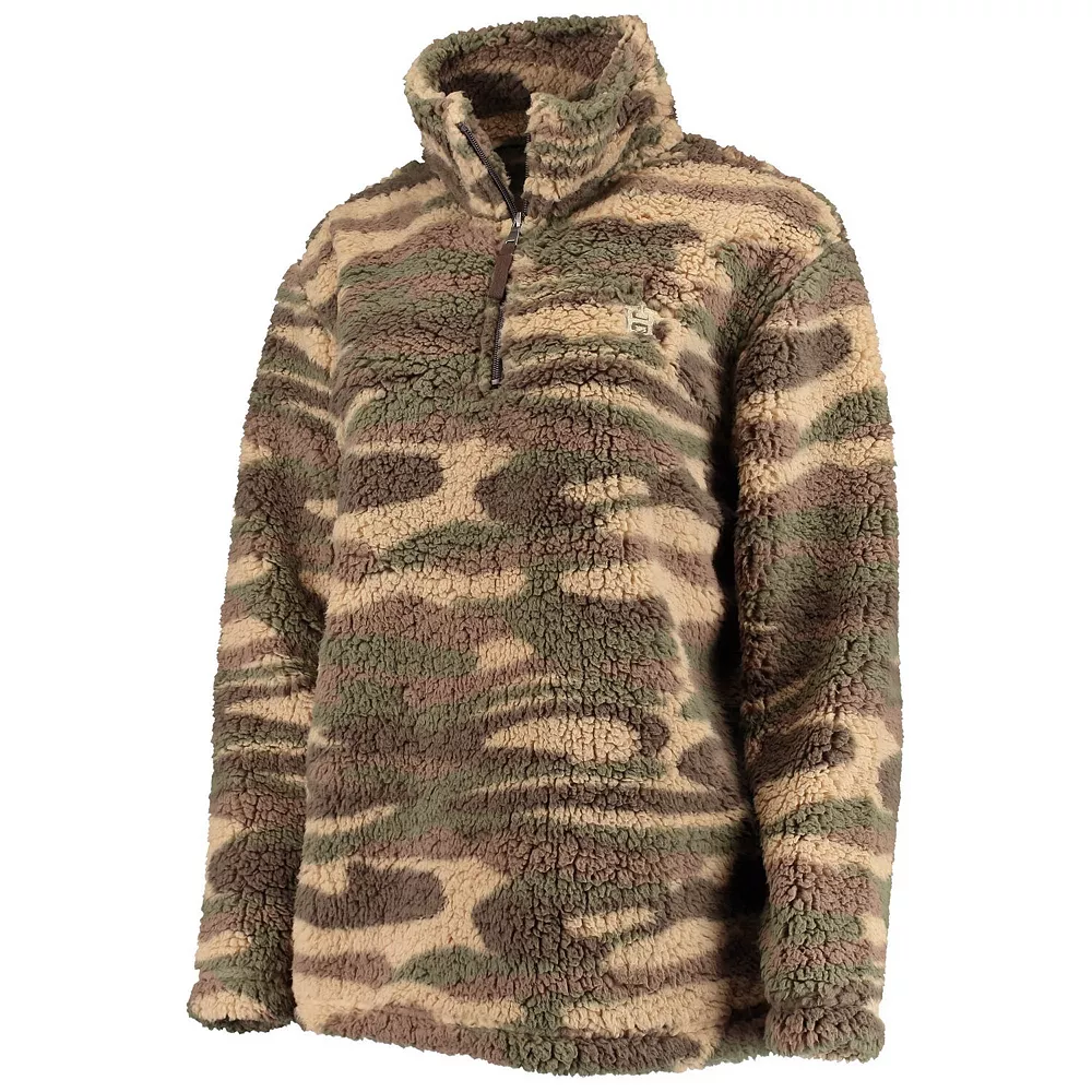 Women's G-III 4Her by Carl Banks Camo Houston Astros Sherpa Quarter-Zip Jacket 5 Women's G-III 4Her by Carl Banks Camo Houston Astros Sherpa Quarter-Zip Jacket - Image 3