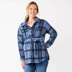 Alternative view of Maternity Sonoma Goods For Life® Belted Shacket