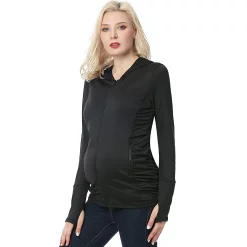 Maternity Pokkori Ruched Performance Hoodie