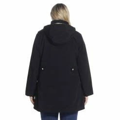 Alternative view of Plus Size Gallery Hooded Rain Jacket