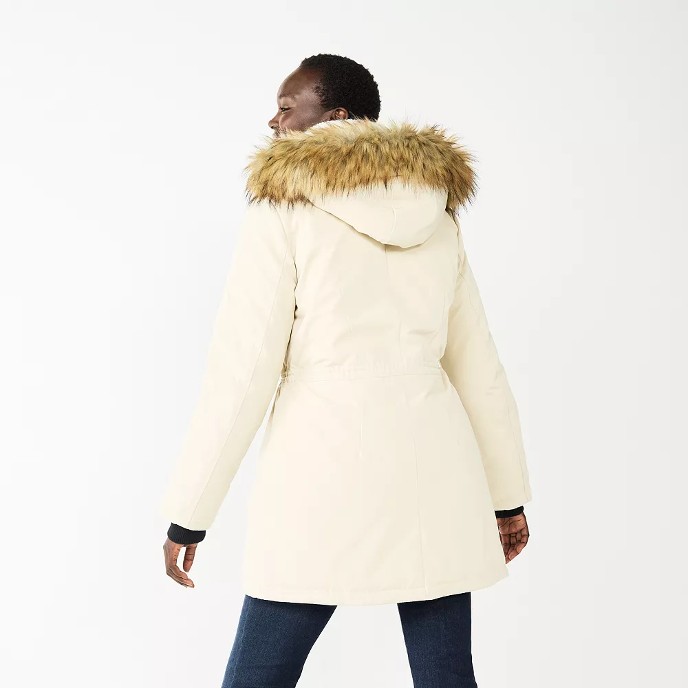 Women's Nine West Hooded Sherpa & Quilted Puffer Coat 6 Women's Nine West Hooded Sherpa & Quilted Puffer Coat - Image 4