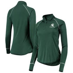 Women's Colosseum Green Michigan State Spartans Stingray Raglan Quarter-Zip Top 6 Women's Colosseum Green Michigan State Spartans Stingray Raglan Quarter-Zip Top -Tennessee Titans Gear shop 5729775 ALT