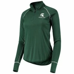 Women's Colosseum Green Michigan State Spartans Stingray Raglan Quarter-Zip Top 7 Women's Colosseum Green Michigan State Spartans Stingray Raglan Quarter-Zip Top -Tennessee Titans Gear shop 5729775 ALT2