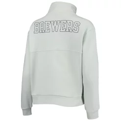 Women's The Wild Collective Light Blue Milwaukee Brewers Two-Hit Quarter-Zip Pullover Top 7 Women's The Wild Collective Light Blue Milwaukee Brewers Two-Hit Quarter-Zip Pullover Top -Tennessee Titans Gear shop 5730109 ALT3