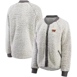 Women's WEAR by Erin Andrews Charcoal Washington Commanders Sherpa Raglan Full-Snap Jacket 6 Women's WEAR by Erin Andrews Charcoal Washington Commanders Sherpa Raglan Full-Snap Jacket -Tennessee Titans Gear shop 5741775 ALT