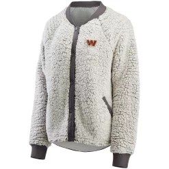Women's WEAR by Erin Andrews Charcoal Washington Commanders Sherpa Raglan Full-Snap Jacket 7 Women's WEAR by Erin Andrews Charcoal Washington Commanders Sherpa Raglan Full-Snap Jacket -Tennessee Titans Gear shop 5741775 ALT2