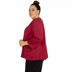 Plus Size Alfred Dunner Empire State Faux-Suede Sleeve Jacket 10 Plus Size Alfred Dunner Empire State Faux-Suede Sleeve Jacket -Tennessee Titans Gear shop 5760444 ALT3