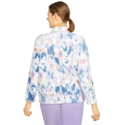 Plus Size Alfred Dunner Victoria Falls Funnelneck Long Sleeve Floral Print Jacket -Tennessee Titans Gear shop 5760453 ALT